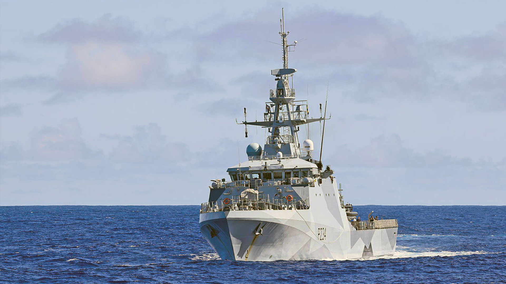 HMS Spey completes freedom of navigation exercise around Spratly